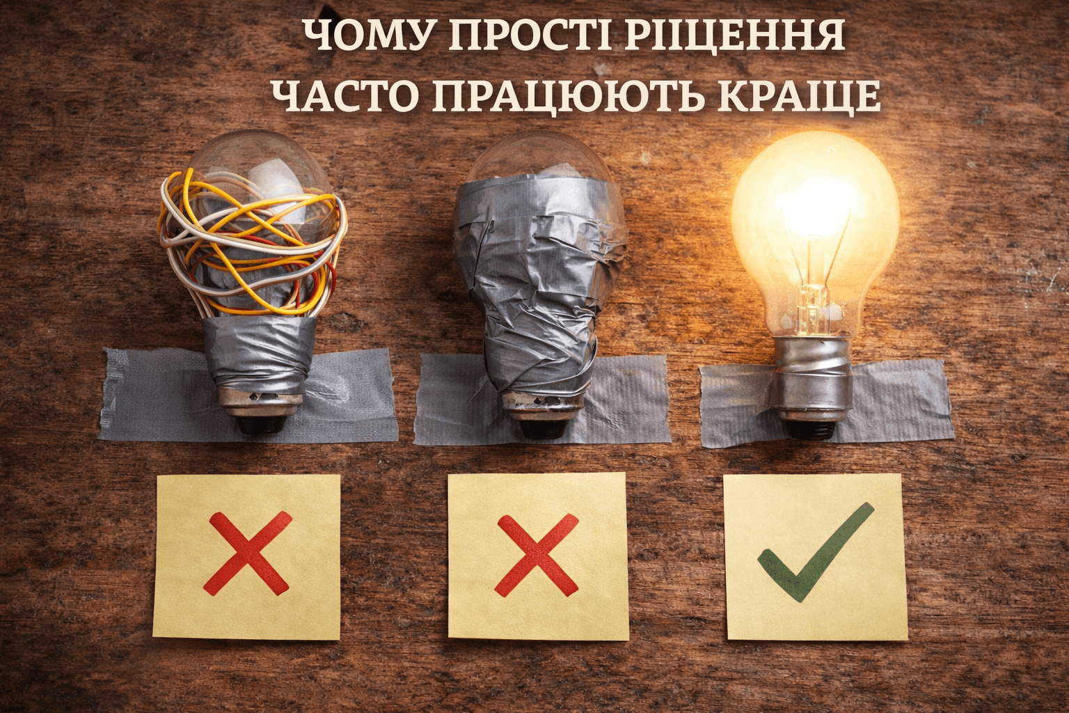 Чому прості рішення часто працюють краще