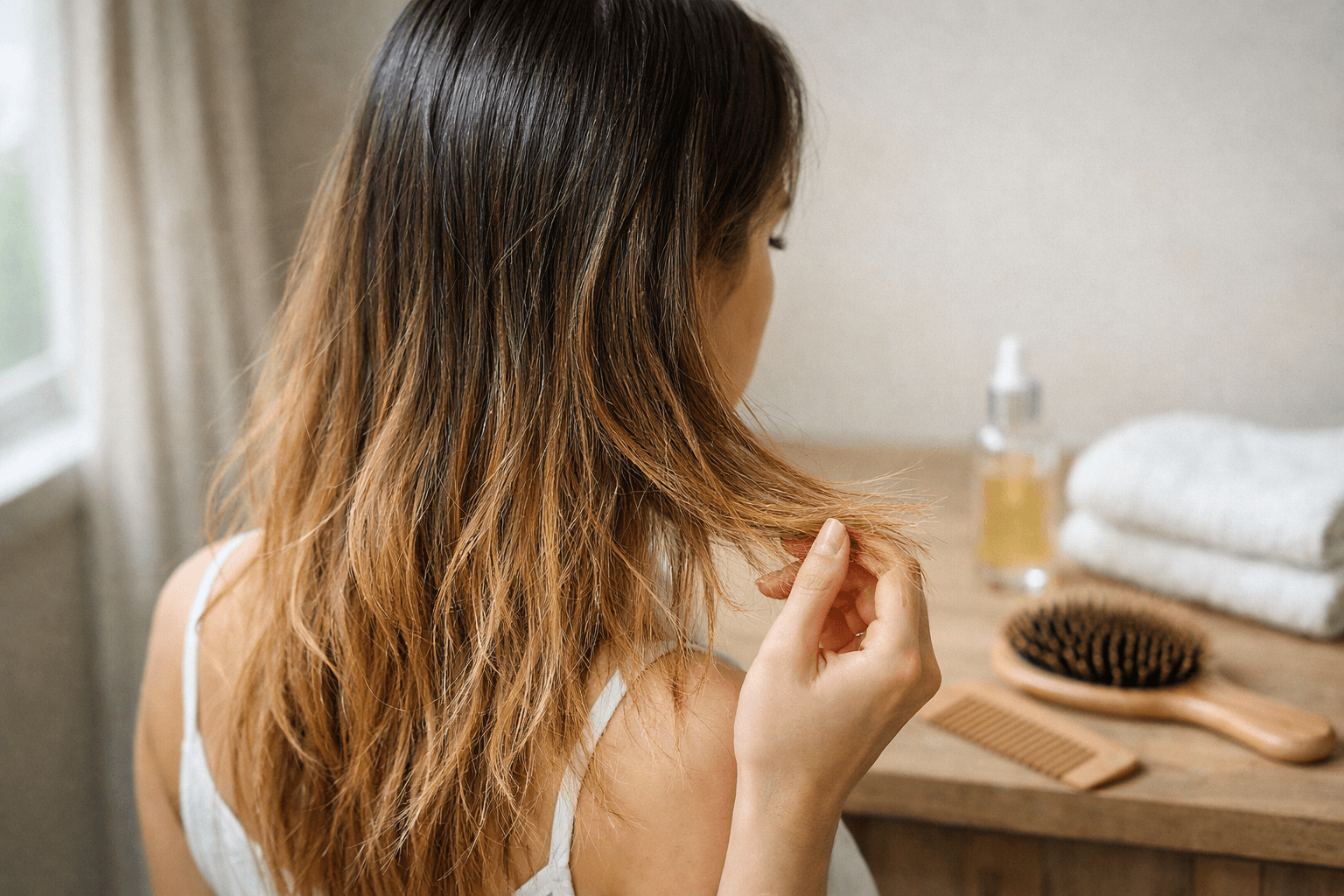 Причини сухих кінчиків при жирних коренях