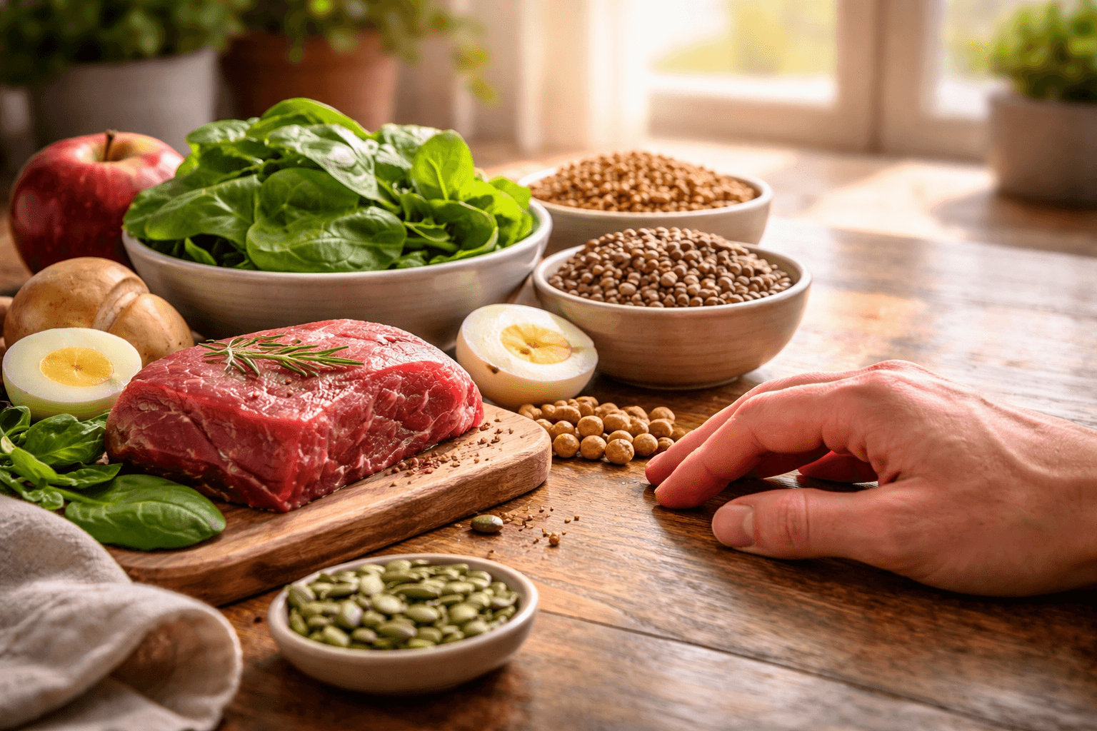 Ознаки нестачі заліза в організмі та в яких продуктах воно міститься